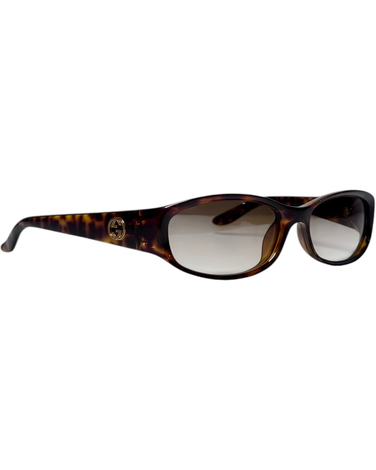 Gucci Tortoiseshell Rectangular Sunglasses