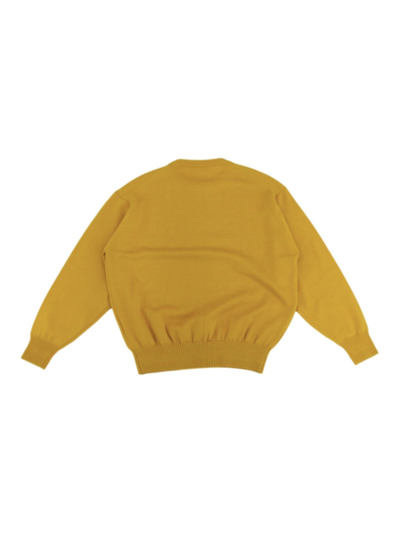 Yellow Christian Dior sweater with a brand logo on a white background