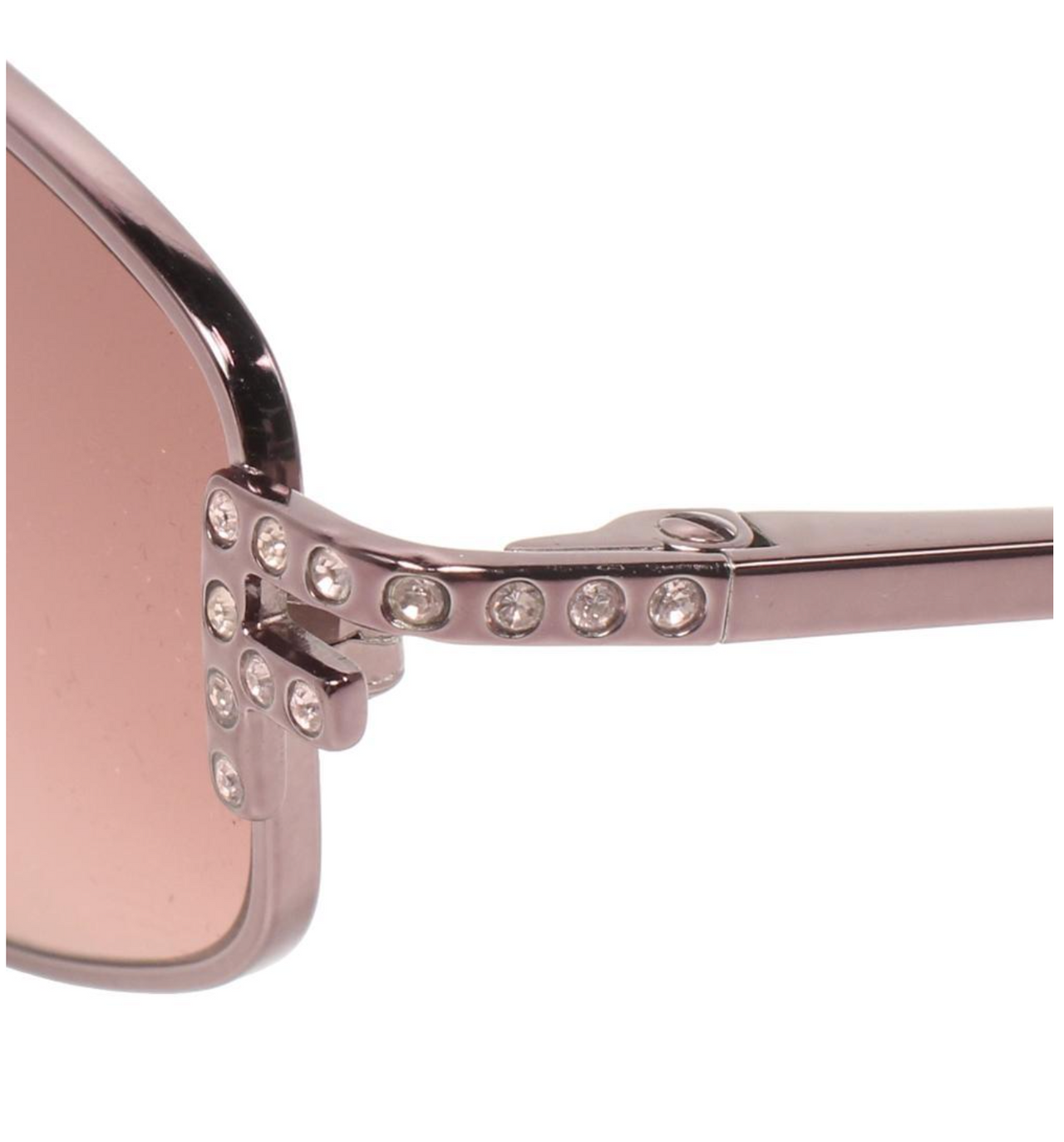 Fendi Rhinestone F Logo Oval Sunglasses