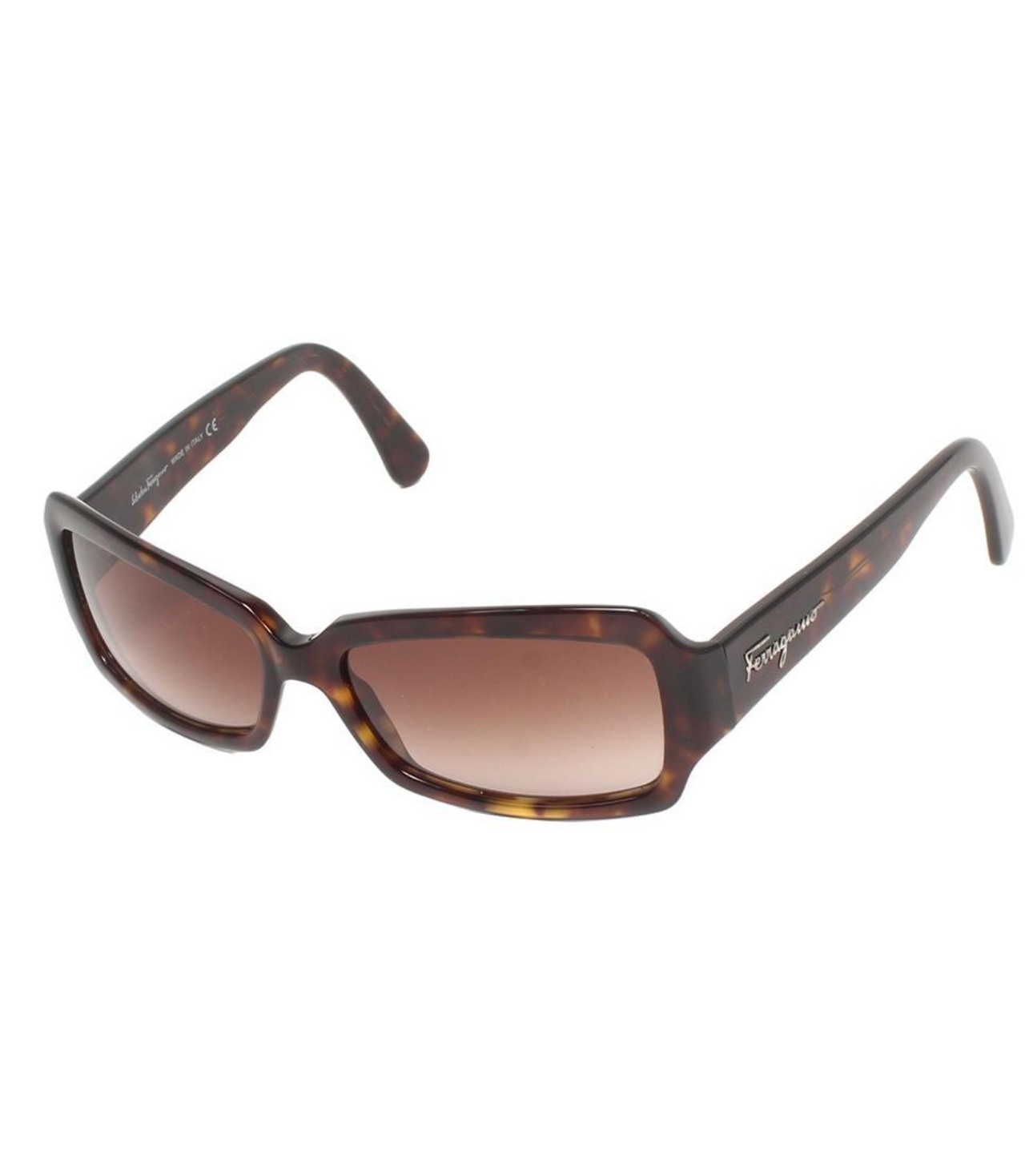 Salvatore Ferragamo Tortoise Logo Sunglasses