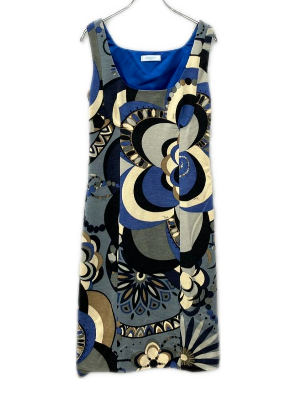 Emilio Pucci Geometric Print Virgin Wool Shift Dress