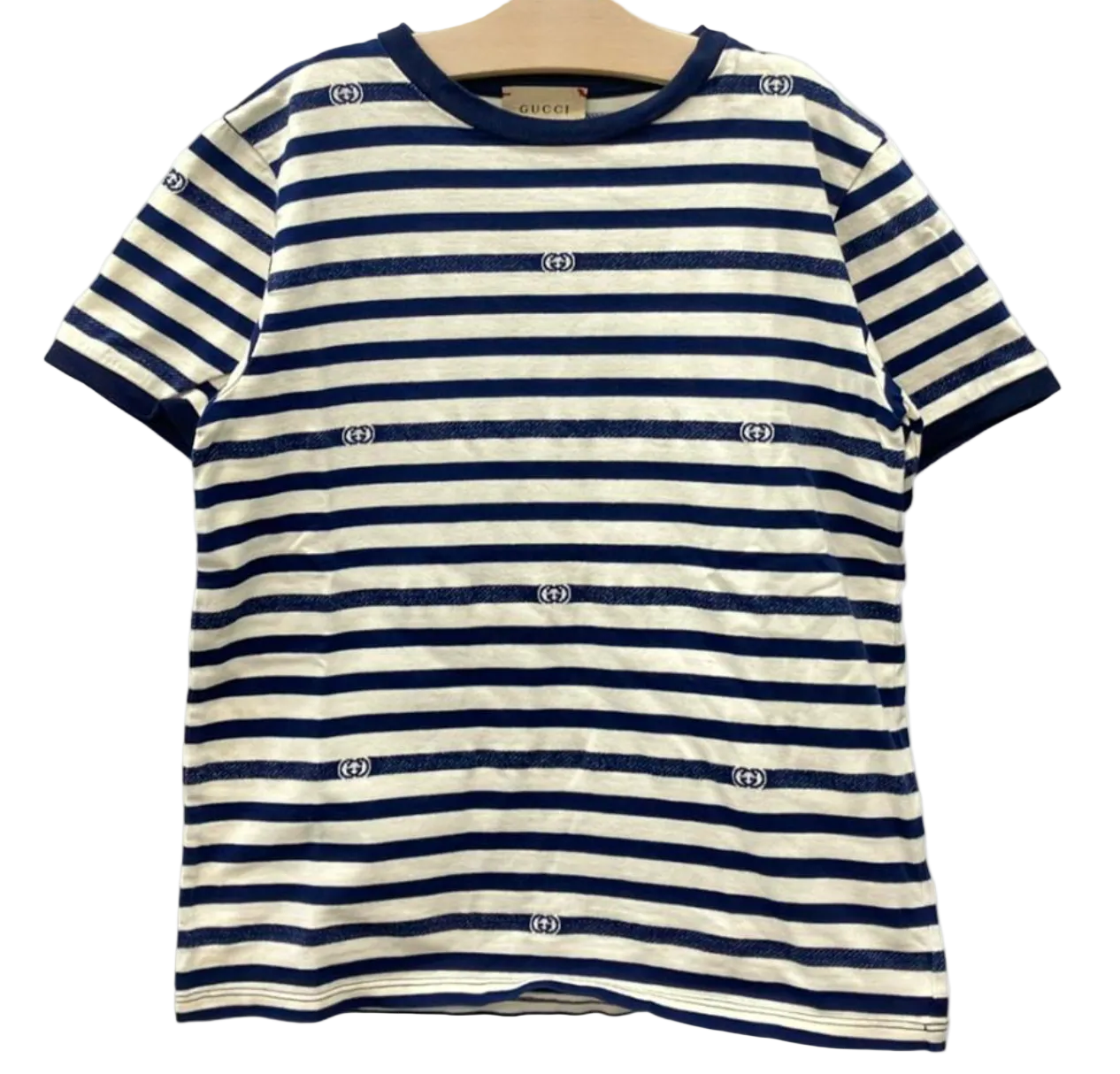 Gucci Logo Striped Ringer T-Shirt