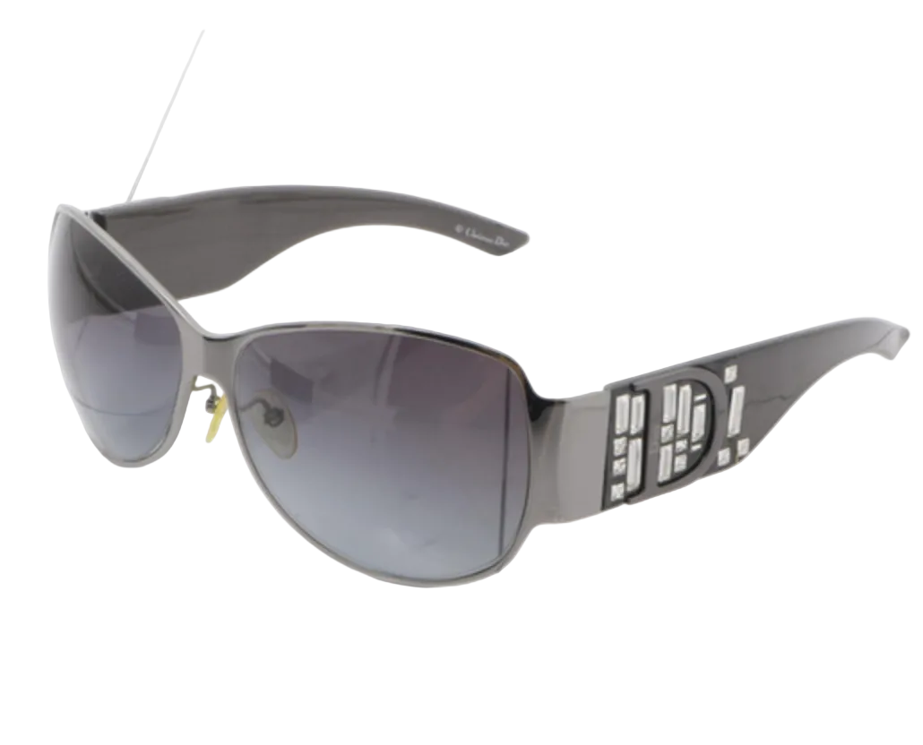 Dior Indinight Crystal-Embellished Shield Sunglasses