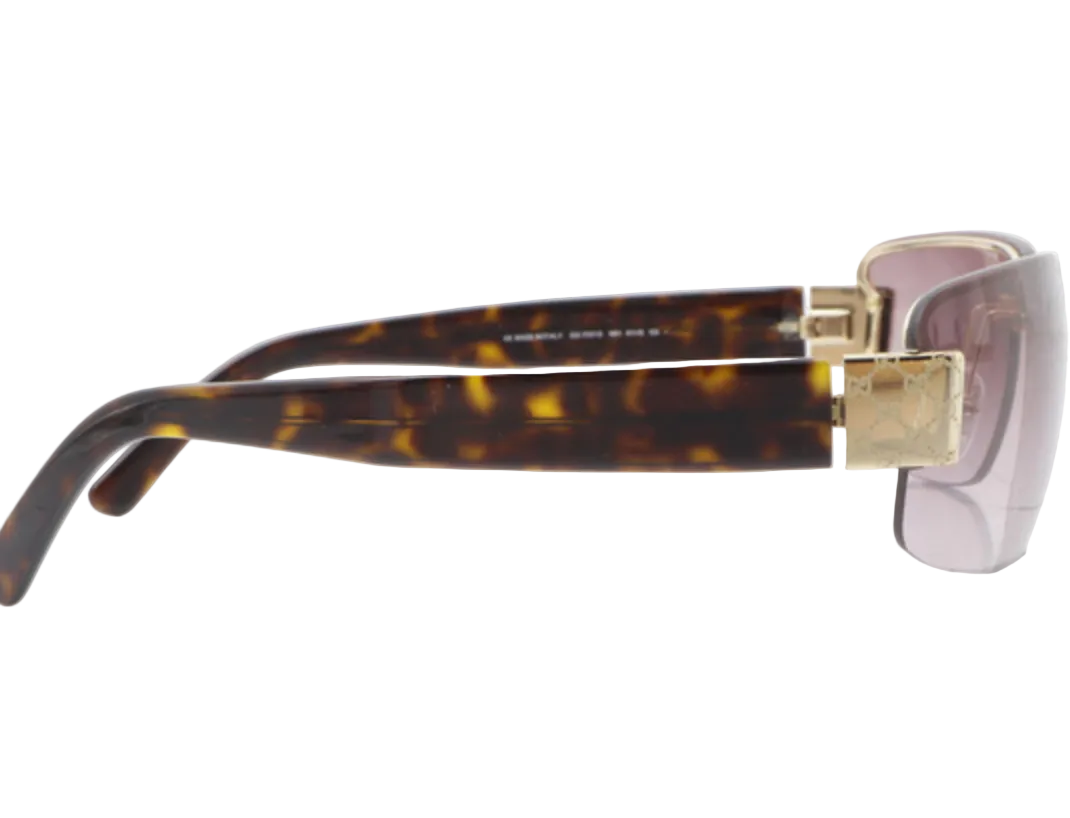 Gucci GG Monogram Rimless Shield Sunglasses