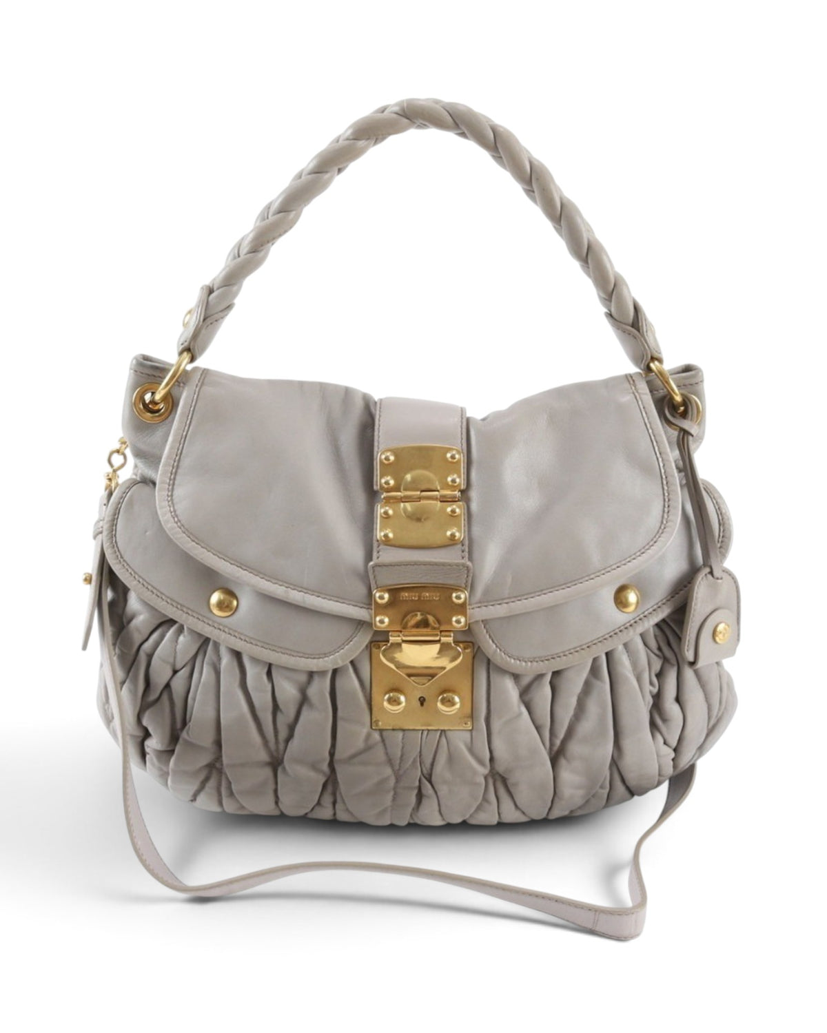 Miu Miu Matelassé Coffer Flap Bag