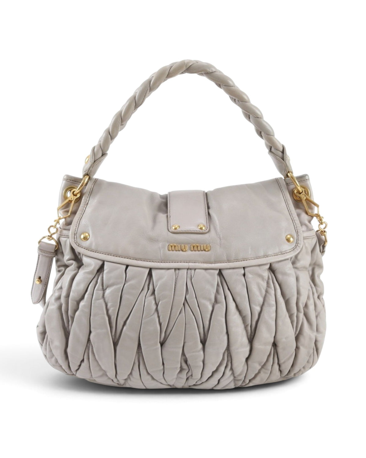Miu Miu Matelassé Coffer Flap Bag