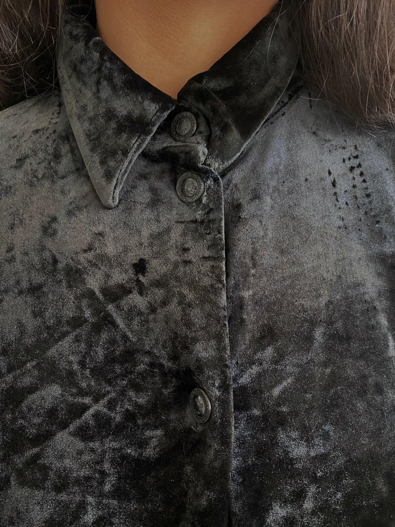 VINTAGE VERSACE VELOUR SHIRT