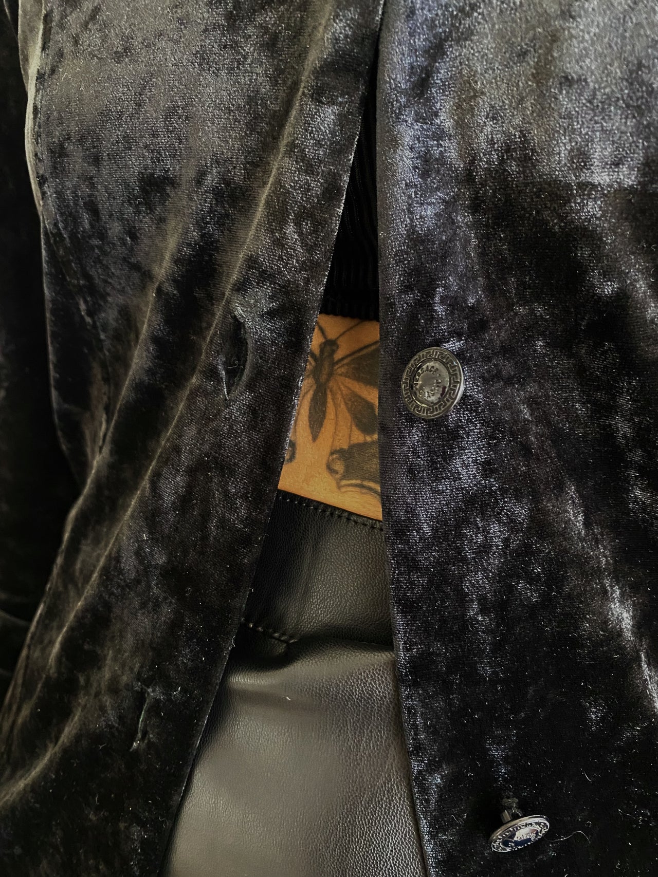 VINTAGE VERSACE VELOUR SHIRT