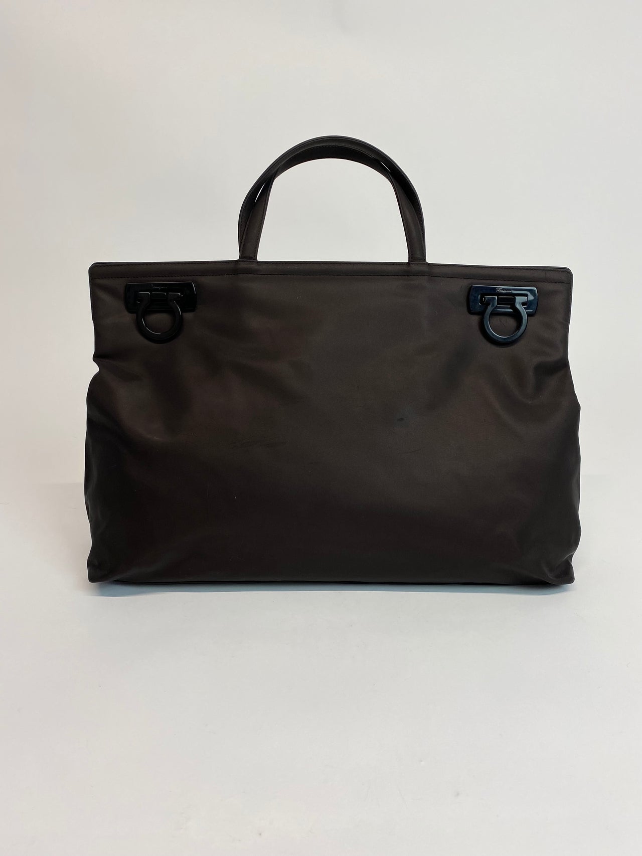 FERRAGAMO OVERSIZED NYLON TOTE BAG