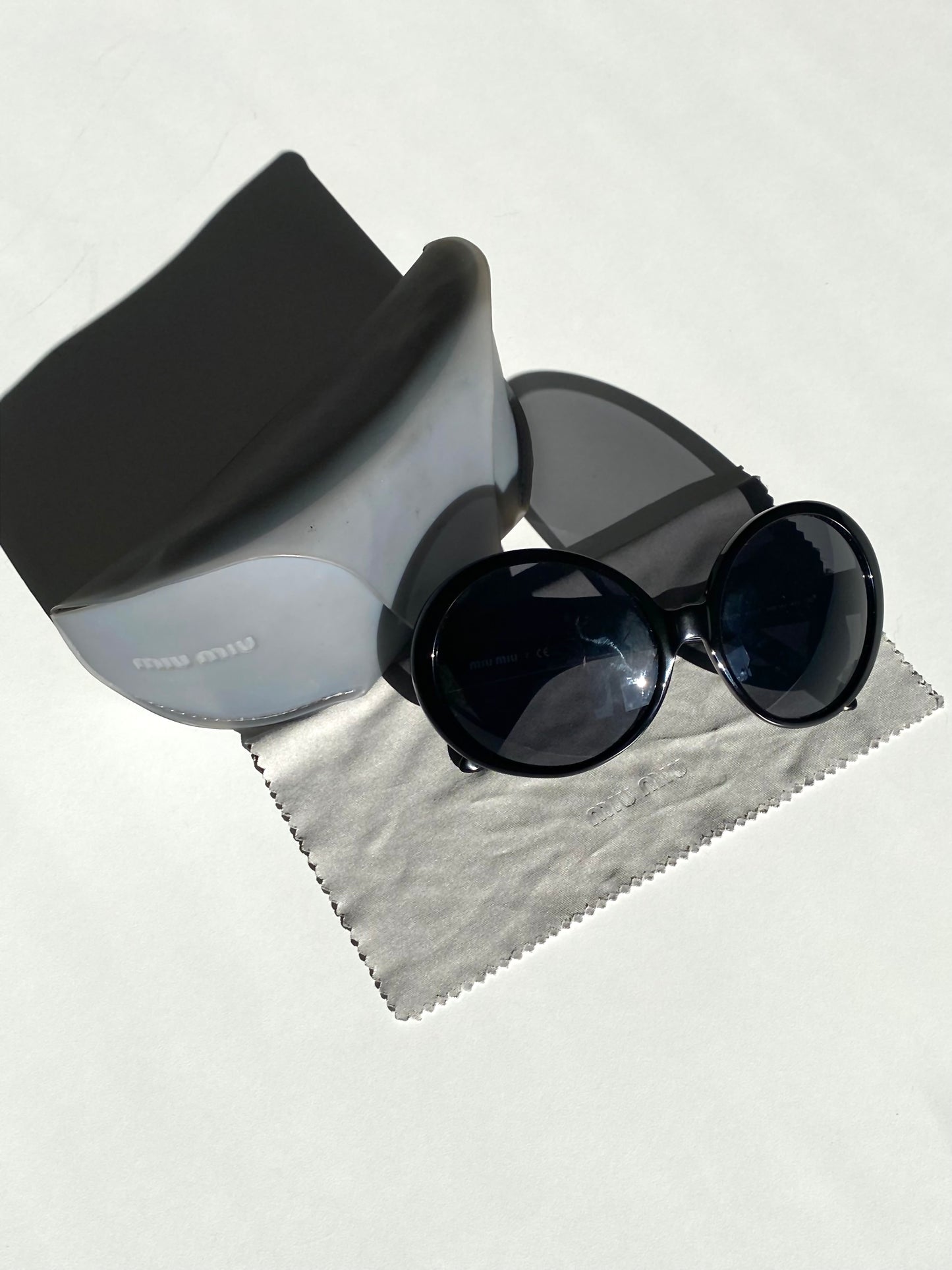 Miu Miu Oversized Round Sunglasses
