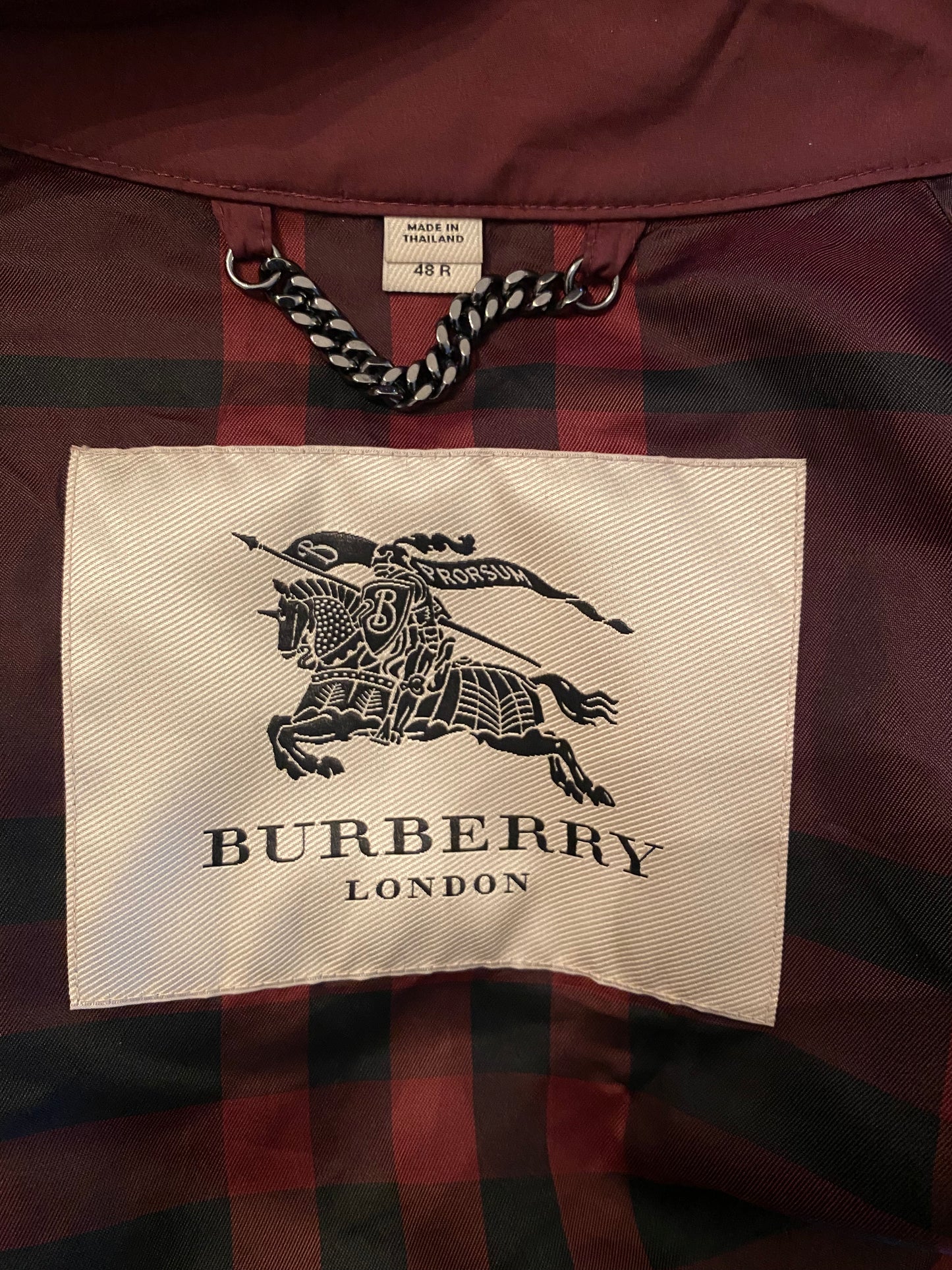 BURBERRY MID LENGTH TRENCH COAT