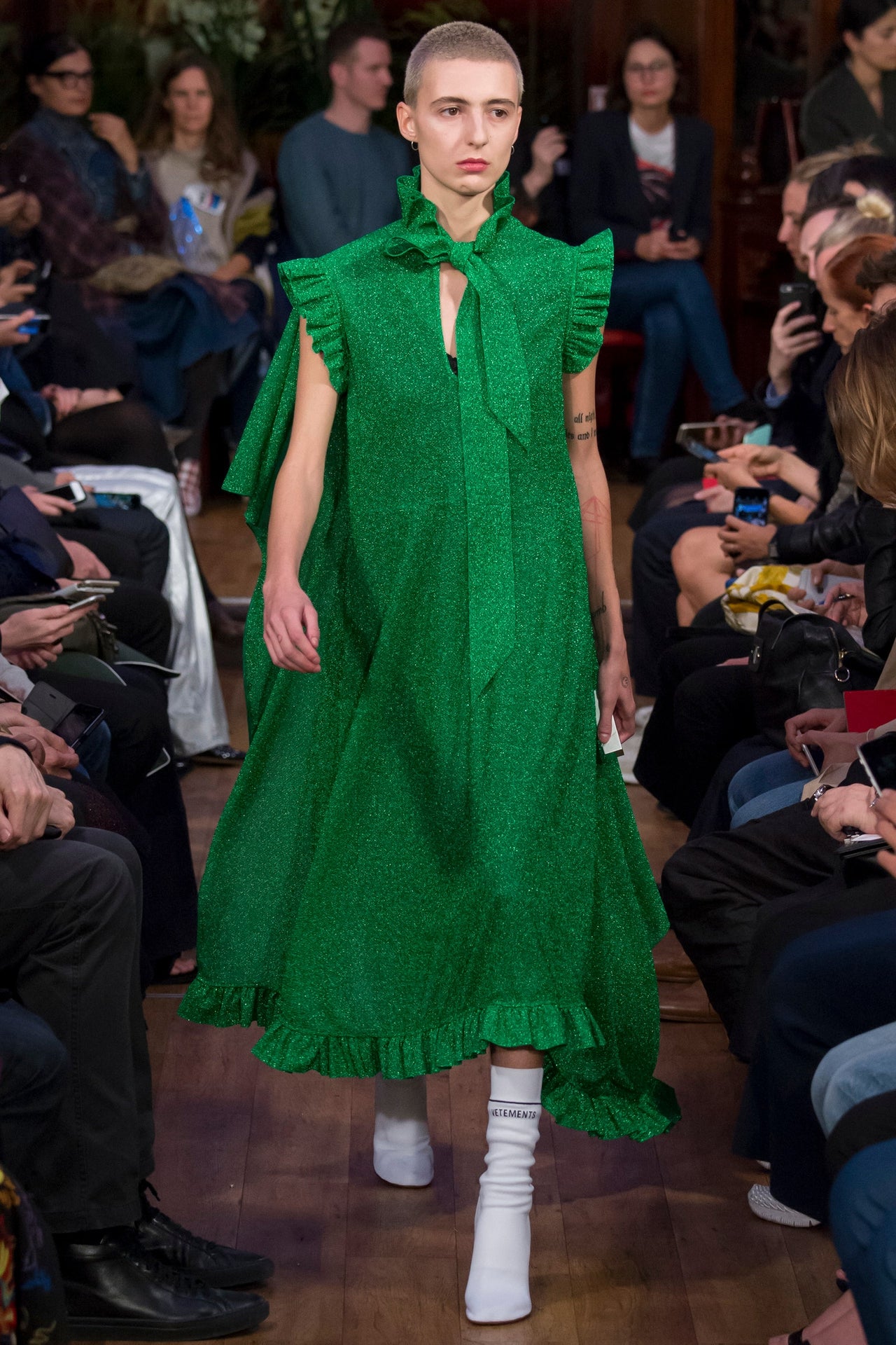 VETEMENTS CAPE DRESS