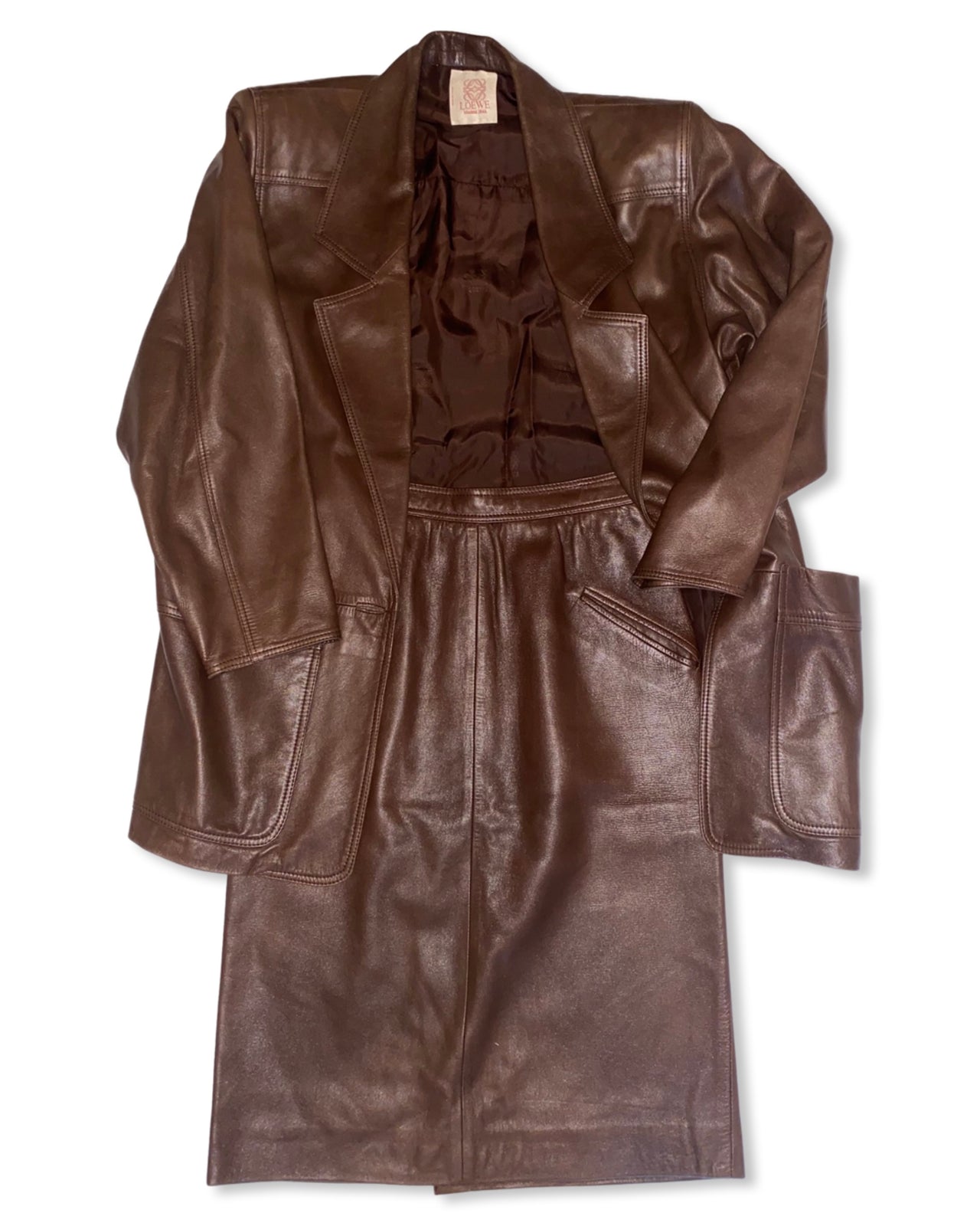 LOEWE BLAZER SKIRT SET