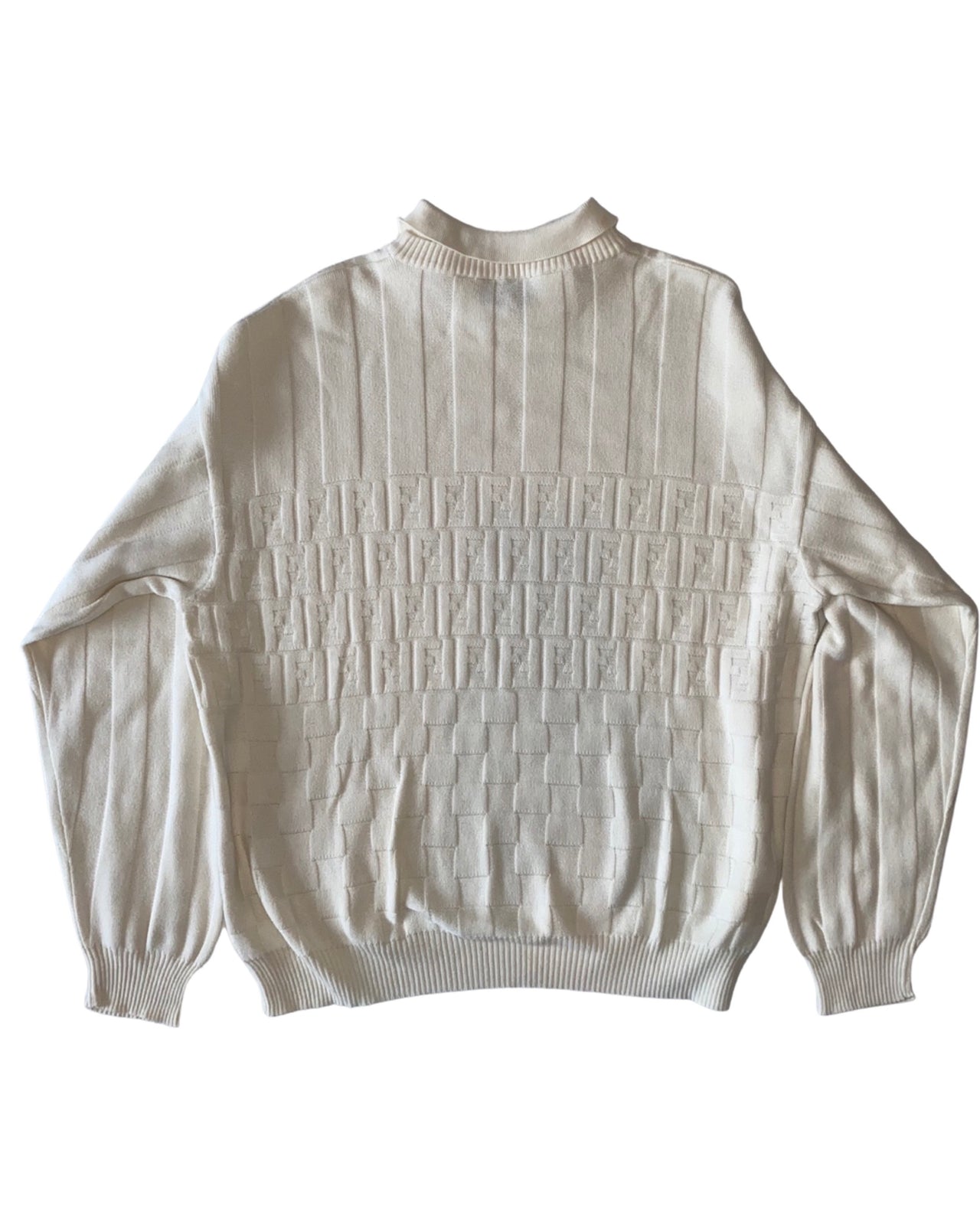 VINTAGE FENDI FF KNIT POLO SWEATER